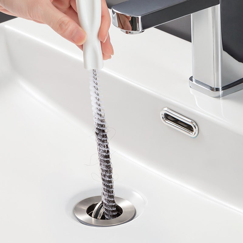 🚽 أدوات تنظيف المجاري مرنة عيدان لتنظيف مواسير مغسلة الحمام - Image 2