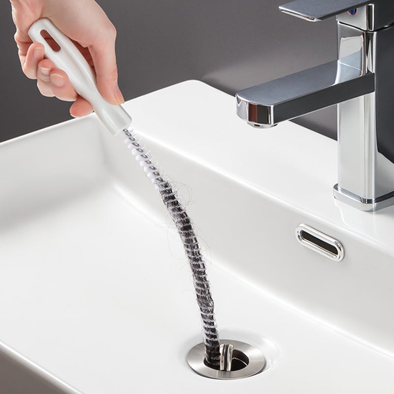 🚽 أدوات تنظيف المجاري مرنة عيدان لتنظيف مواسير مغسلة الحمام - Image 1