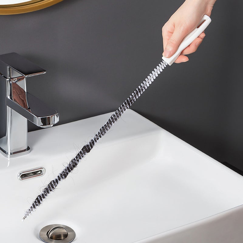 🚽 أدوات تنظيف المجاري مرنة عيدان لتنظيف مواسير مغسلة الحمام - Image 3