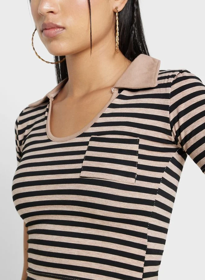 Ginger Polo T-Shirt With Pocket