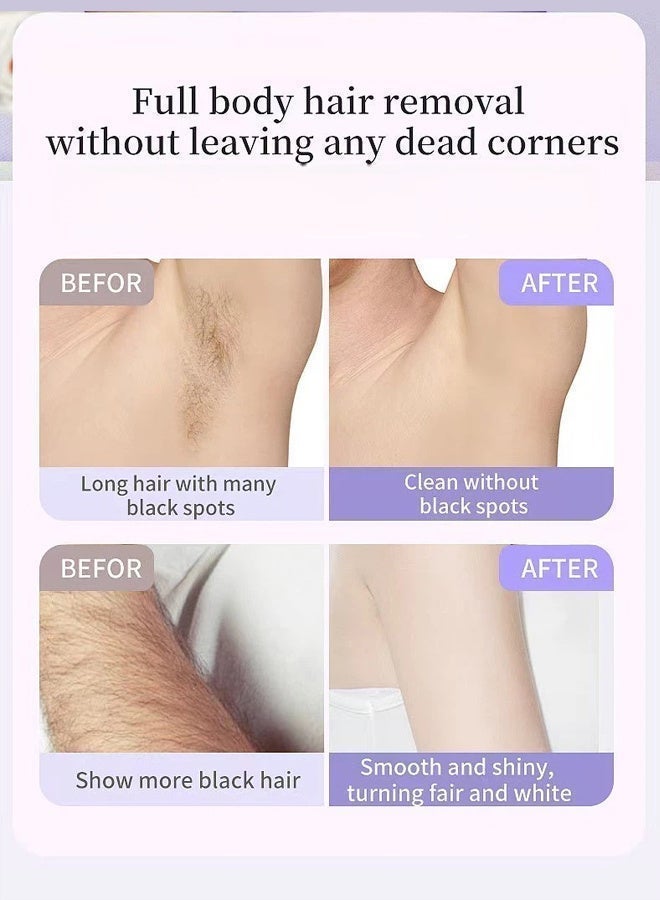 RANBEM 5-in-1 Electric Hair Removal Device for Women – Wet & Dry Full-Body Groomer with LCD Display, USB Rechargeable, Pain-Free for Face, Bikini, Underarms, Legs & Arms - Image 4