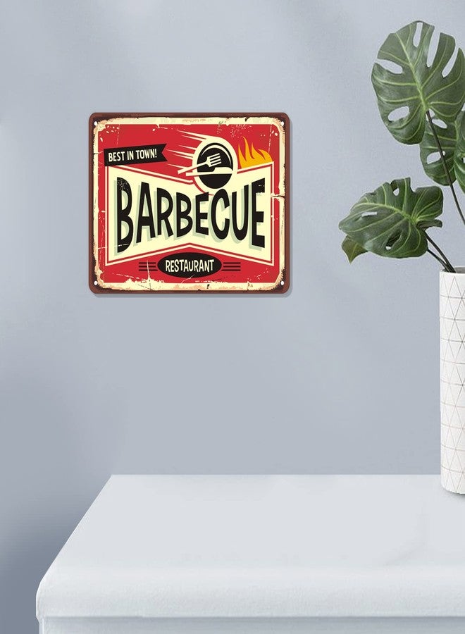 ORIMAMI Retro Metal Tin Signs,Best In Town Barbecue BBQ Restaurant Metal Sign Wall Decor - Vintage Bar Pub Kitchen Diningroom Tin Sign Decoration - Image 3
