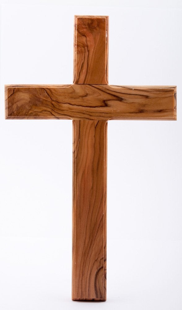 Cruz Wooden Cross Plain Holy Land cross Olive Wood by Wood Cross 