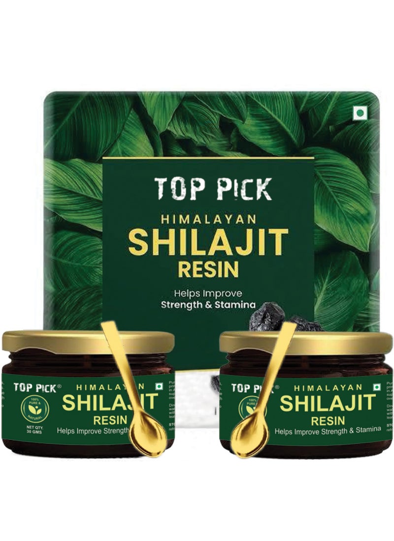 Top Pick - Dual Power Shilajit Resin Pack of 2 for Boosted Strength and Endurance 2x30g - Image 1