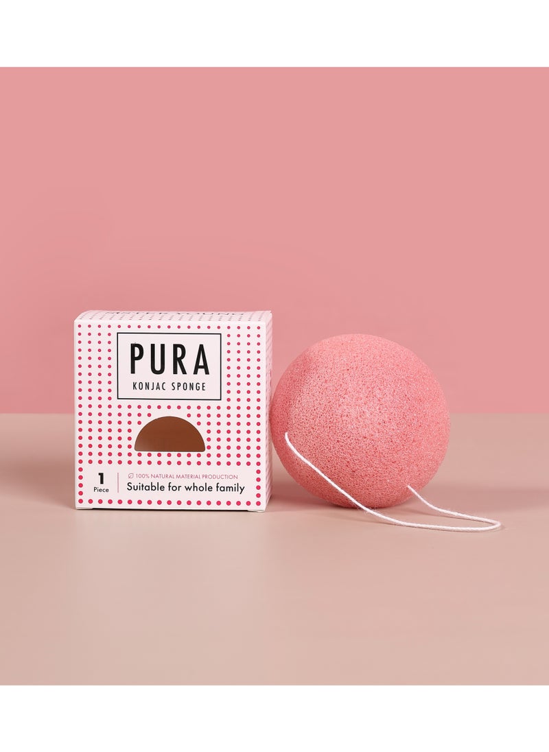 Sister Young - Sister Young PURA Konjac Sponge - Natural Konjac Facial Sponge for Gentle Cleansing and Exfoliation - Image 1
