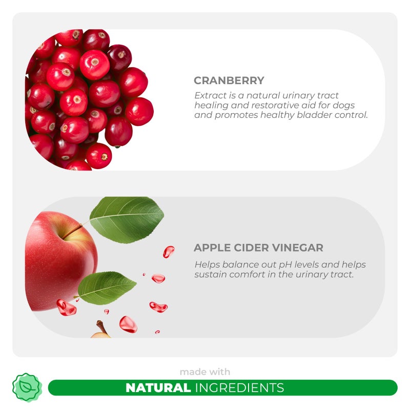 Coco and Luna Cranberry for Dogs - 120 Chewable Tablets - Urinary Tract Health, Bladder Support, Dog UTI, Bladder Stones, Incontinence Support, Cranberry Supplement - Image 3
