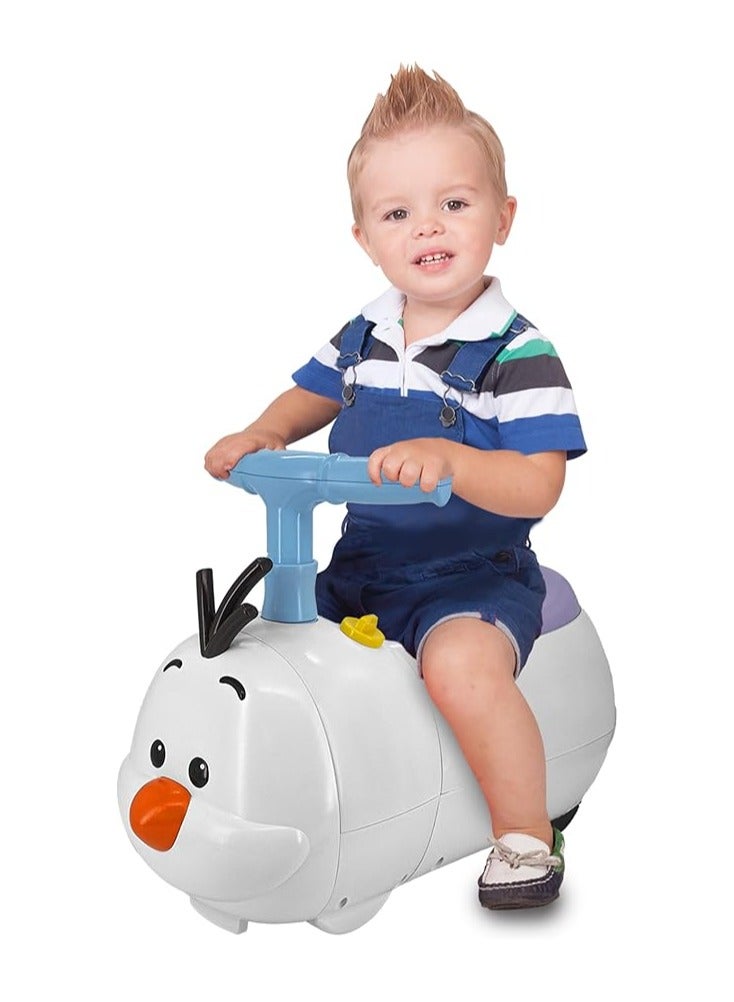 Kiddieland Disney Lights ’N’ Sounds Tsum Tsum Olaf Plush Ride-On Car For Kids - Image 2
