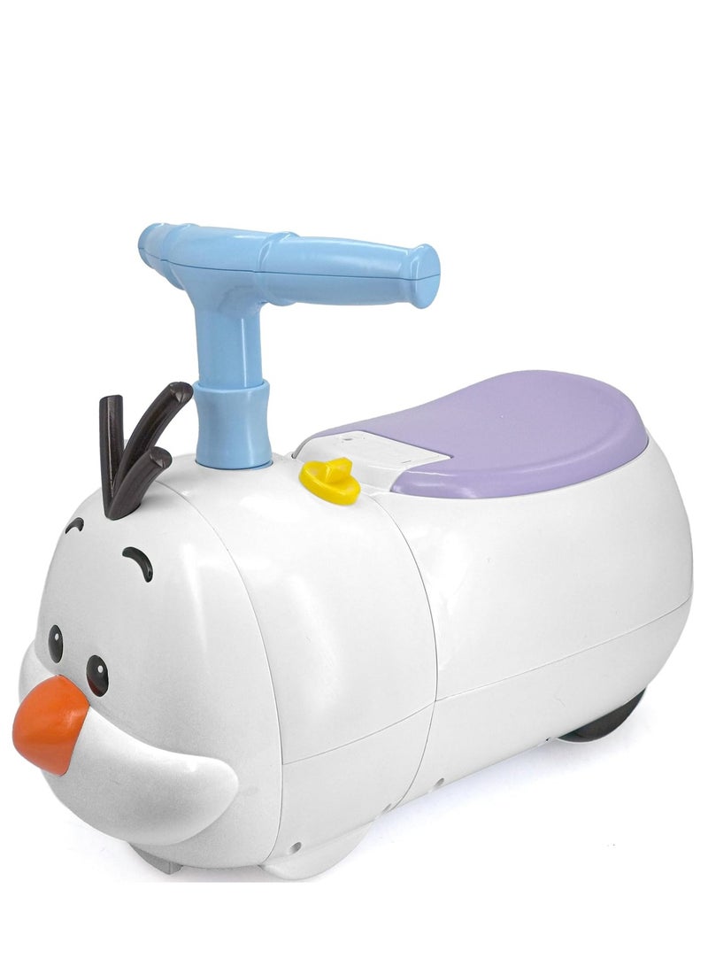 Kiddieland Disney Lights ’N’ Sounds Tsum Tsum Olaf Plush Ride-On Car For Kids - Image 3