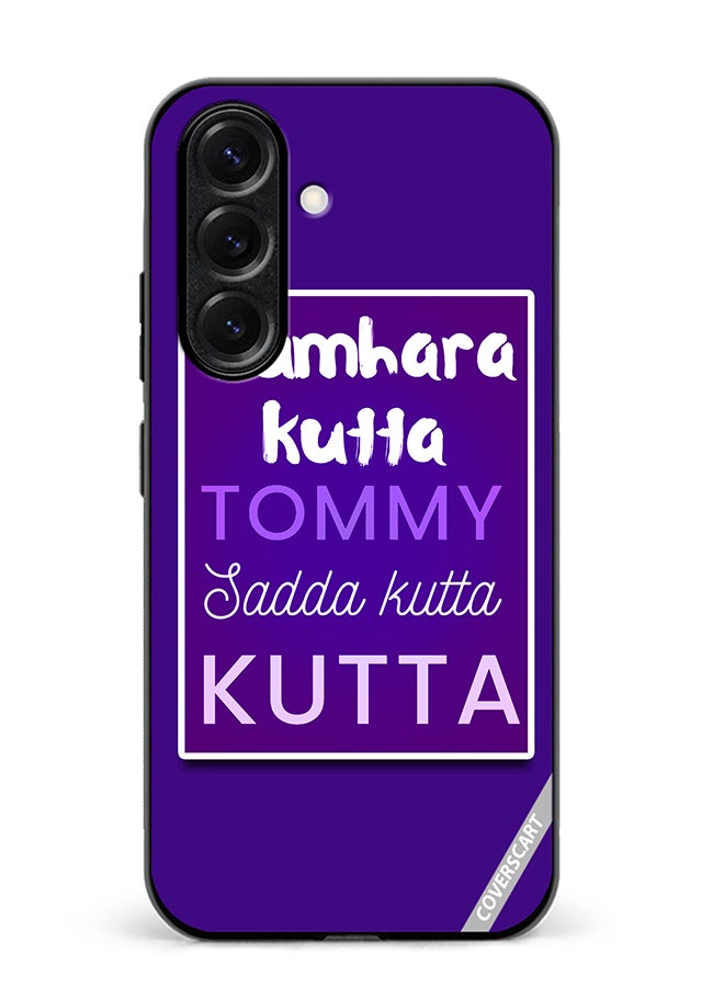 VR CREATIVE Protective Case Cover For Samsung Galaxy A56 Tumhara Kutta Tommy Jadda Kutta Hindi Quots Design Multicolour