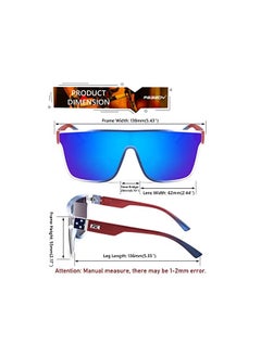FEISEDY Fashion Flat Top Sunglasses Trendy Oversized Square Shades Women Men UV400 B2996  - Image 5