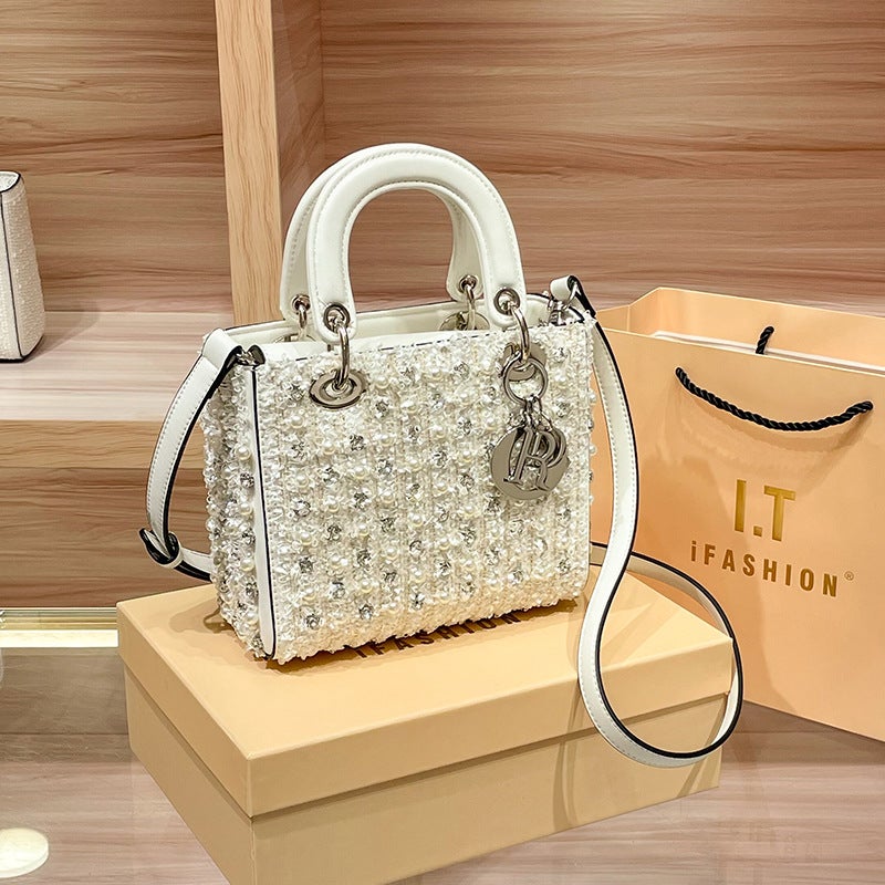 Princess Diana Bag Women'S Pearl Decoration Fashion High-End Big-Name Women'S Satchel Cross-Body Bag - Image 1