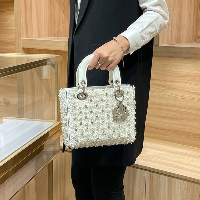 Princess Diana Bag Women'S Pearl Decoration Fashion High-End Big-Name Women'S Satchel Cross-Body Bag - Image 4