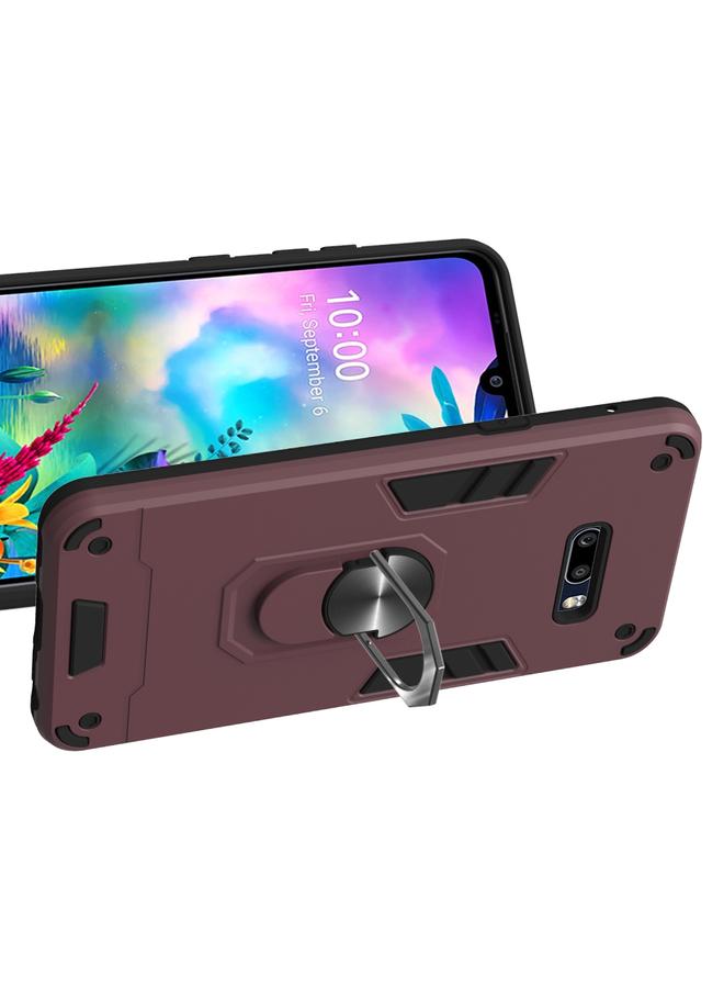 S-TOP Case For LG G8X ThinQ / V50S ThinQ 2 in 1 Armour Series PC + TPU Protective Case with Ring Holder - Image 3