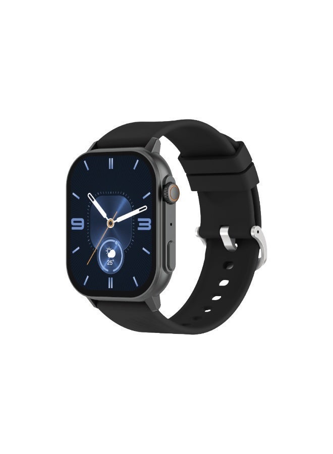 Altec Lansing Quantum Smartwatch, 2.04” AMOLED Display, Bluetooth Calling, 100+ Sports Modes, IP68 Waterproof, DaFit App Support, Black - Image 1