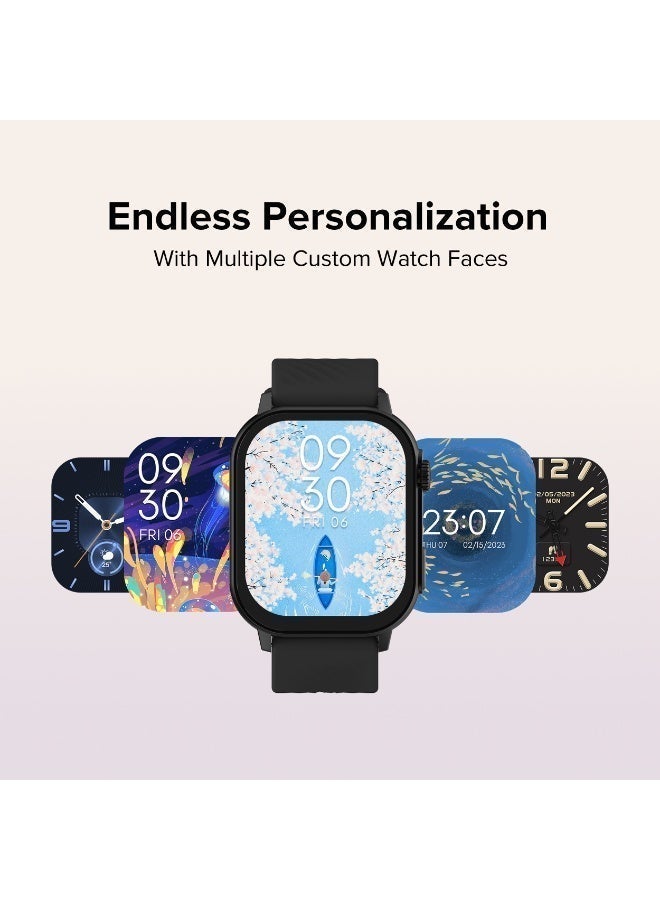 Altec Lansing Quantum Smartwatch, 2.04” AMOLED Display, Bluetooth Calling, 100+ Sports Modes, IP68 Waterproof, DaFit App Support, Black - Image 4