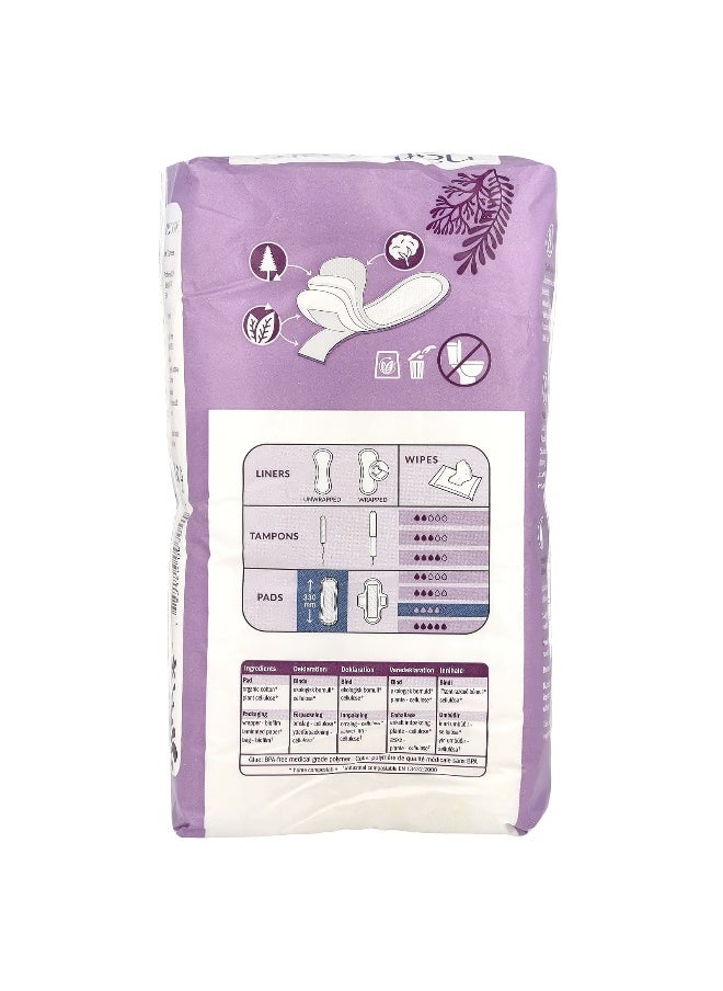 NATRACARE Natracare, Maxi Pads, Organic Cotton Cover, Night, 10 Pads  - Image 2
