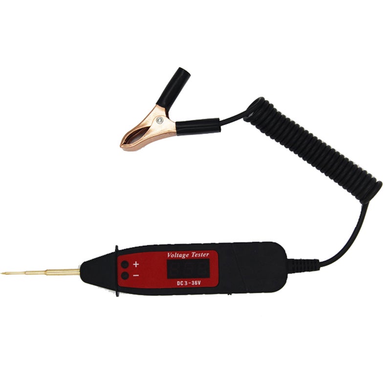 Universal Multifunctional Car Digital LCD Electric 5-36V Voltage Test Pen Probe Detector Tester LED Light Automotive Diagnostic Tool - Image 1