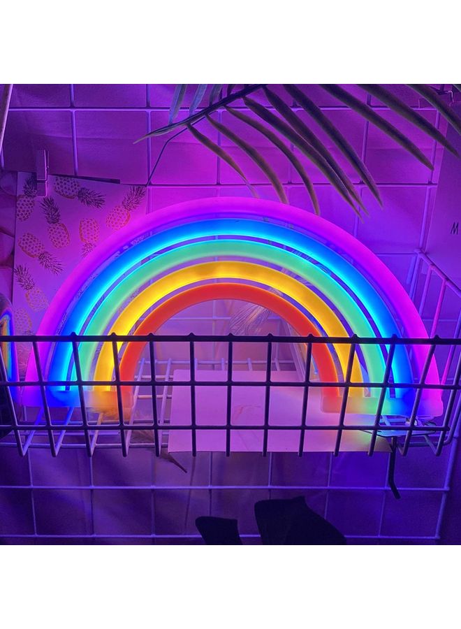 NIBEMINENT Neon LED Lights Wall Lamp Multicolour 50x25x115cm - Image 1