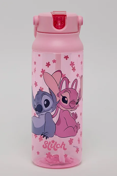 R&b Stitch and Angel Print Water Bottle