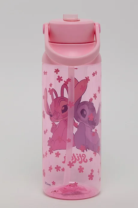 R&b Stitch and Angel Print Water Bottle