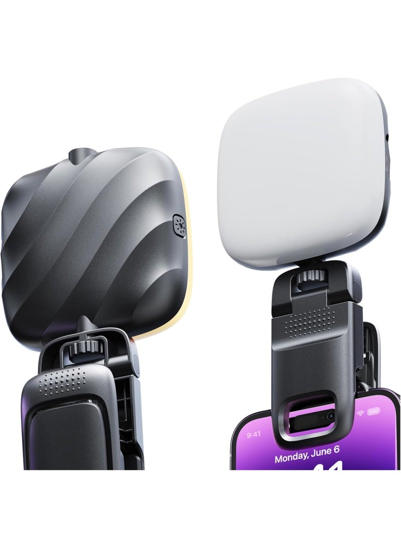 SOLARAE LED Video Light, Selfie Light with Front & Back Phone Clip, 3 Light Modes, Portable for iPhone, TikTok, Makeup, Vlog, Selfie, Live Stream - Image 1