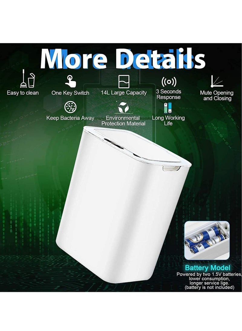 Automatic Touchless Infrared Motion Sensor Slim Trash - Image 5