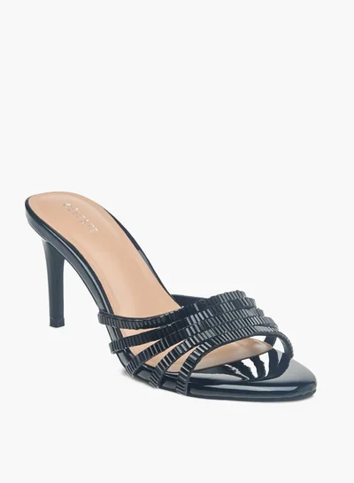 Celeste Womens Embellished Slip-On Sandals With Stiletto Heels