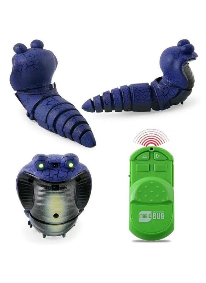 Generic Electric Snake Boy Toy 7-10 Years Old Remote Control Simulation Model Toy For Children's Day Delivery-Color:Violet Cobra Baby-[remote Control Version]-equipped With [25 Batteries]]  - Image 1