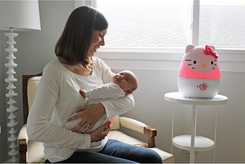 Crane Adorables Ultrasonic Humidifiers for Bedroom and Baby Nursery, 1 Gallon Cool Mist Air Humidifier for Large Room or Kid's Room, Humidifier Filters Optional, Hello Kitty - Image 3