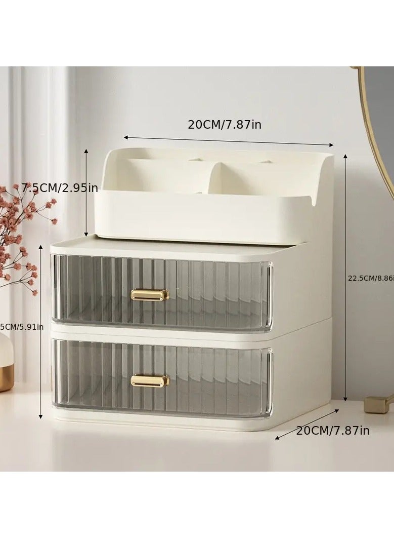 ORiTi Makeup Organizer With Drawers,Cosmetic Display Cases, Vanity Holder For Lipstick,Brushes,lotions Eyeshadow and Facial Mask - Image 3