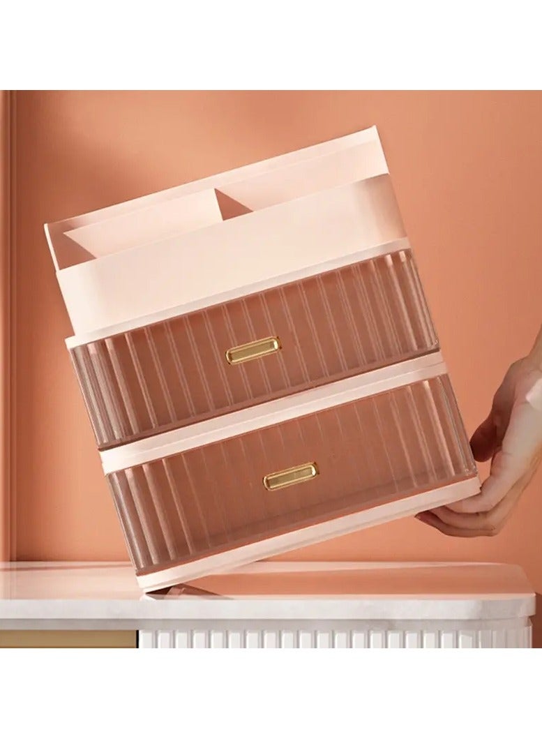 ORiTi Makeup Organizer With Drawers,Cosmetic Display Cases, Vanity Holder For Lipstick,Brushes,lotions Eyeshadow and Facial Mask - Image 4