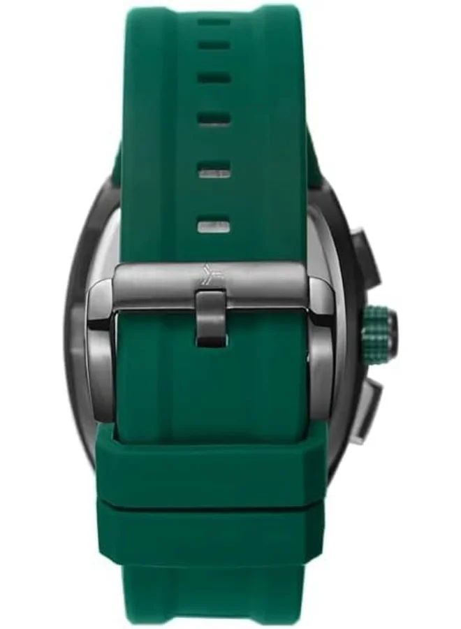 TORNADO Tornado Xenith Men's VX9J, High Precision Japanese Quartz Movement Watch, Multi Function Display and Premium Flexible & Durable Silicone Strap - T23105-XSHH, Green