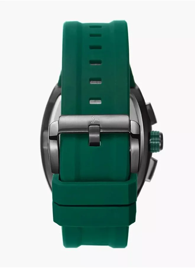 تورنيدو Tornado XENITH MULTI FUNCTION Men's VX9J,High Precision Japanese Quartz Movement Watch, Multi Function Display and Premium Flexible & Durable Silicone Strap - T23105-XSHH, Green