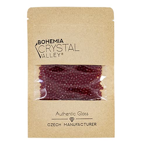 Bohemia Crystal Valley 100 pcs Faceted Fire Polished Pressed Czech Glass Beads 3mm (0.12in), Bohemian Dark Ruby Red - 90100 - Image 4