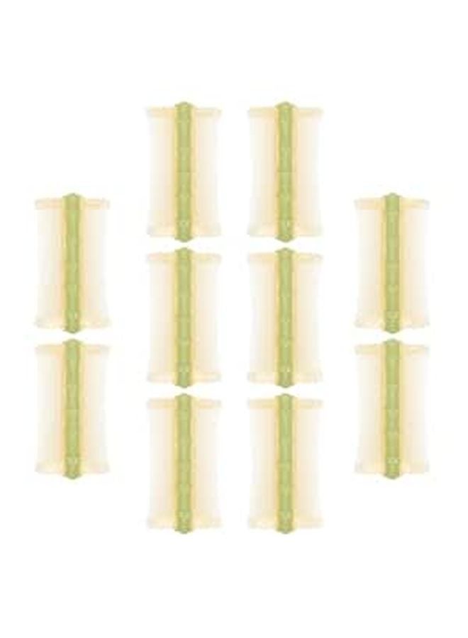 Green Double Sided Scalp Massage Comb For Dandruff Removal 10 Pieces Set - Image 1