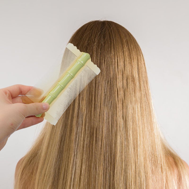 Green Double Sided Scalp Massage Comb For Dandruff Removal 10 Pieces Set - Image 4
