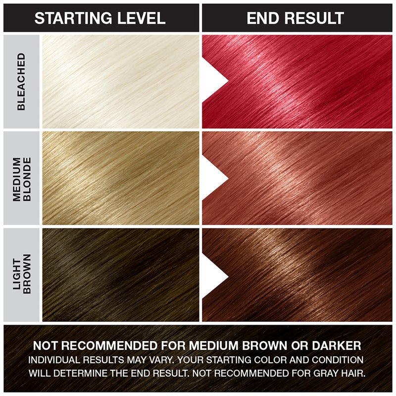 Punky Vermillion Red Semi Permanent Hair Color - Vegan & Cruelty-Free Conditioning Hair Dye, Lasts Up to 35 Washes, 3.5 fl oz - Image 5
