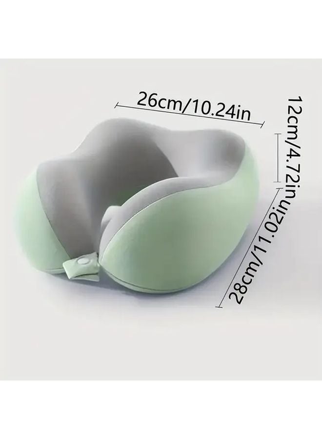 U Shaped Neck Pillow Ergonomic Design Medium Soft Machine Washable Black - Image 5