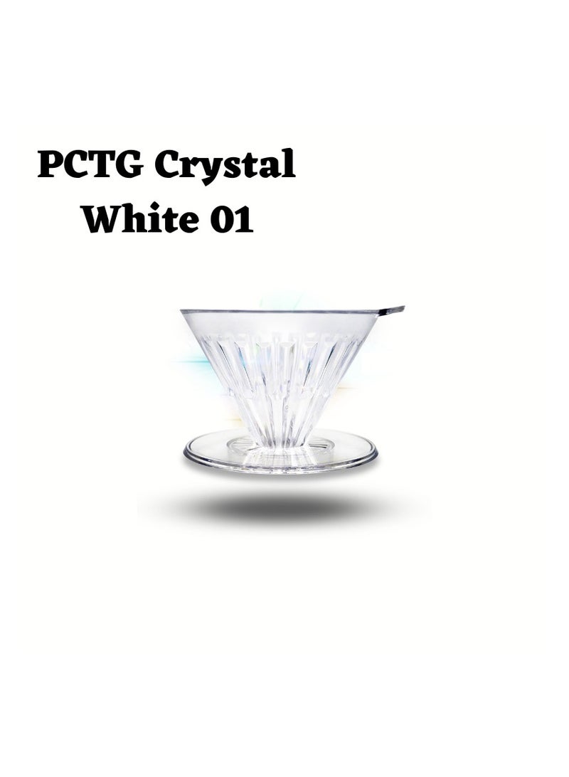 TIMEMORE Crystal Eye Coffee dripper PCTG 01 - Transparent  (Small, 01) - Image 1