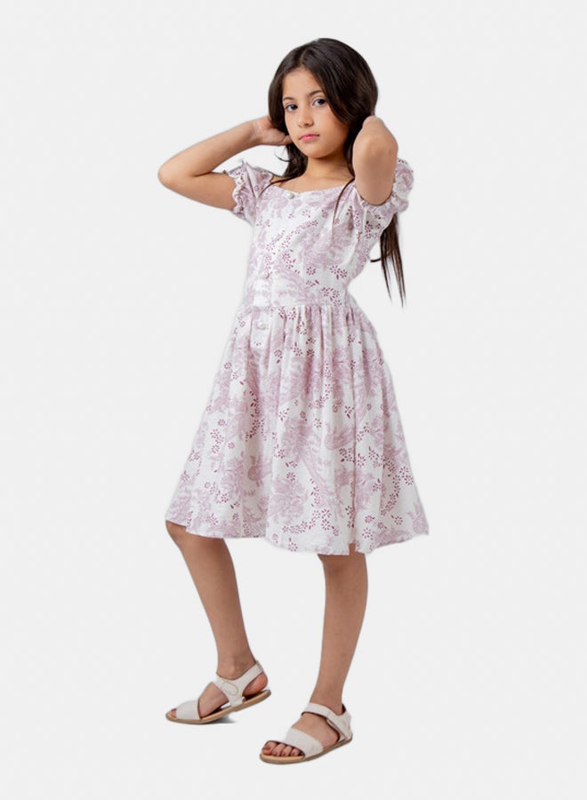 ناناز فستان ناز فتاة مطبوع - Image 4