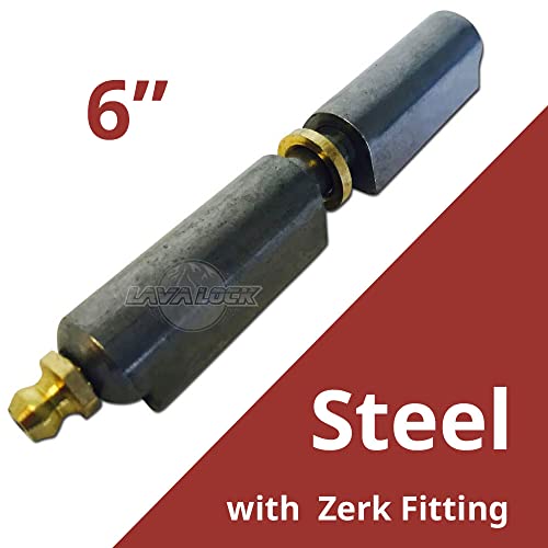 LavaLock 6" Bullet Hinge Steel Body & Pin, Brass Bushing & Grease Zerk 49753 (1) - Image 2
