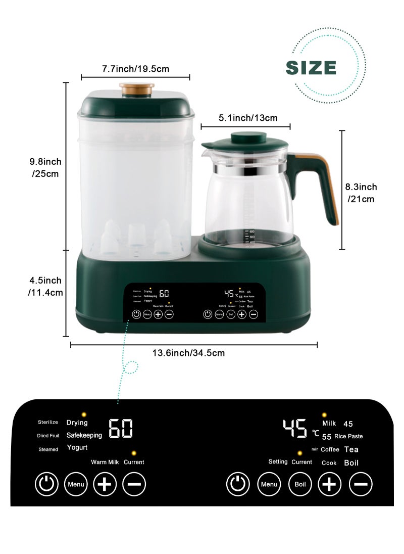 URbazaar 4-In-1 Multifunctional Baby Bottle Sterilizer, Dryer, Warmer And Steamer, 72H Keep Warm With Smart Temperature Control, Auto Shut-Off, BPA Free  - Image 3
