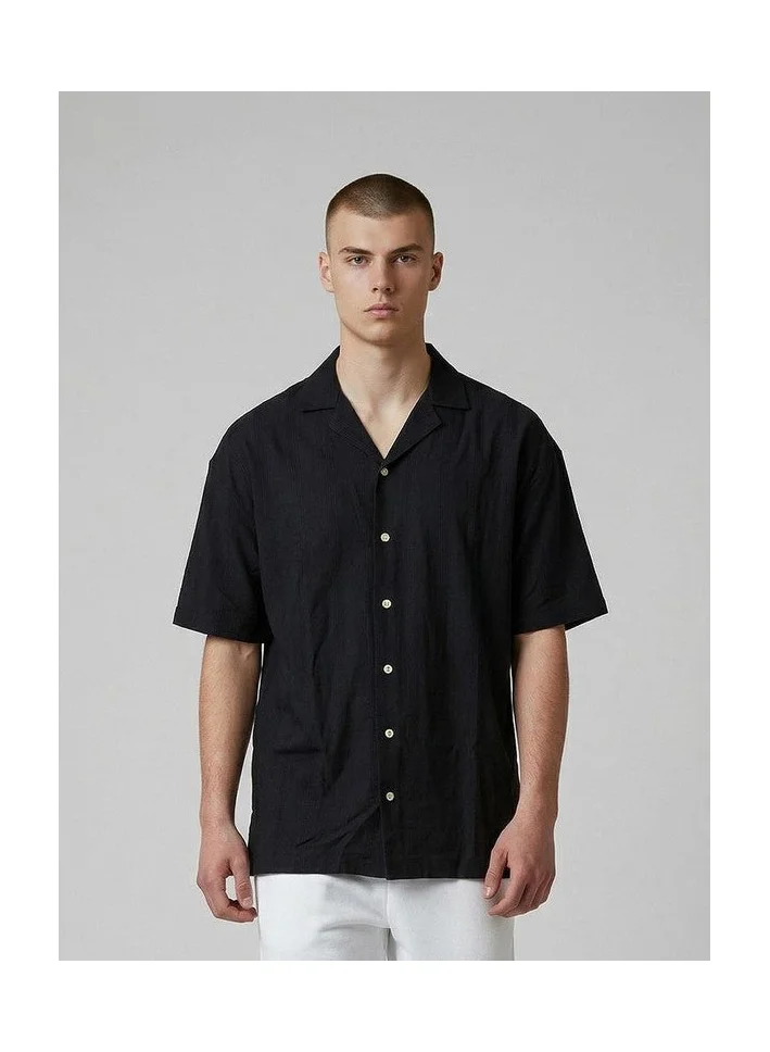 Marrakech Smart Casual Textured Shirt with Contrast Seams