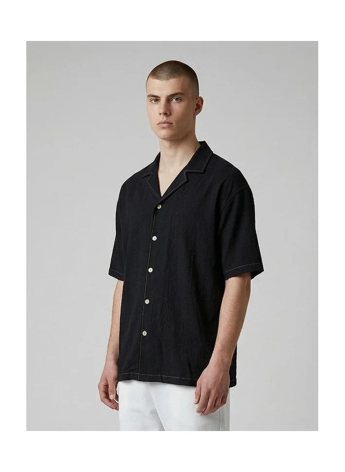 Marrakech Smart Casual Textured Shirt with Contrast Seams
