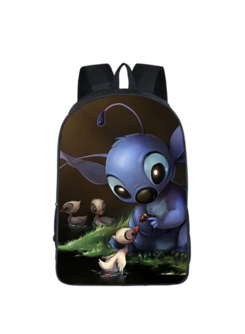 Digital printed large capacity backpack made of polyester for comfortable and load reducing students and children's backpack, suitable for both men and women - Image 1