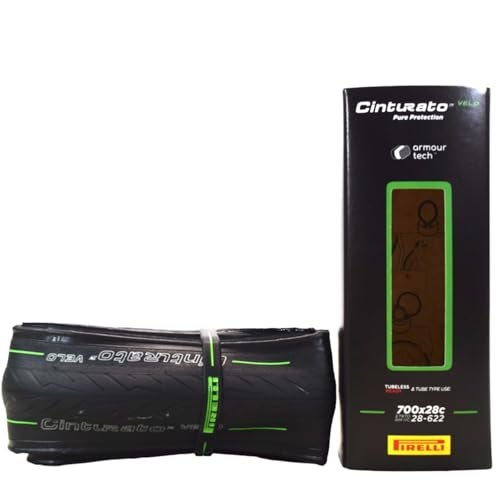 Pirelli Cinturato Velo TLR 28-622 (700 x 28c) Road Bike Tire - Ultimate Protection for Confidence in Harsh Conditions - Versatile Design for Long-Distance Adventures (1 Tire) - Image 1