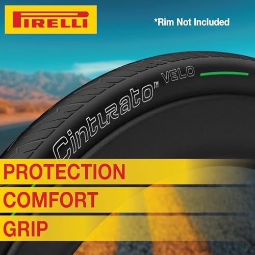 Pirelli Cinturato Velo TLR 28-622 (700 x 28c) Road Bike Tire - Ultimate Protection for Confidence in Harsh Conditions - Versatile Design for Long-Distance Adventures (1 Tire) - Image 5