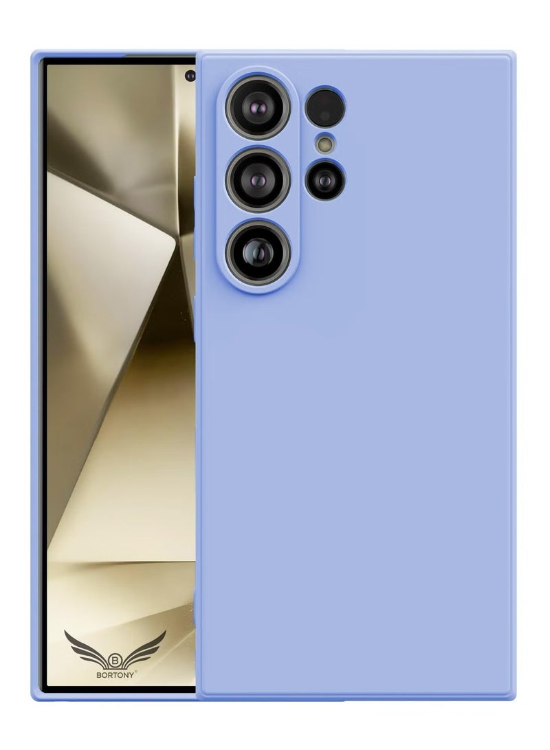 BORTONY Galaxy S23 Ultra Case Camera Protective Soft Silicone Cover Case Luxury Design Flexible Slim Cover Compatible with Samsung Galaxy S23 Ultra - Image 1