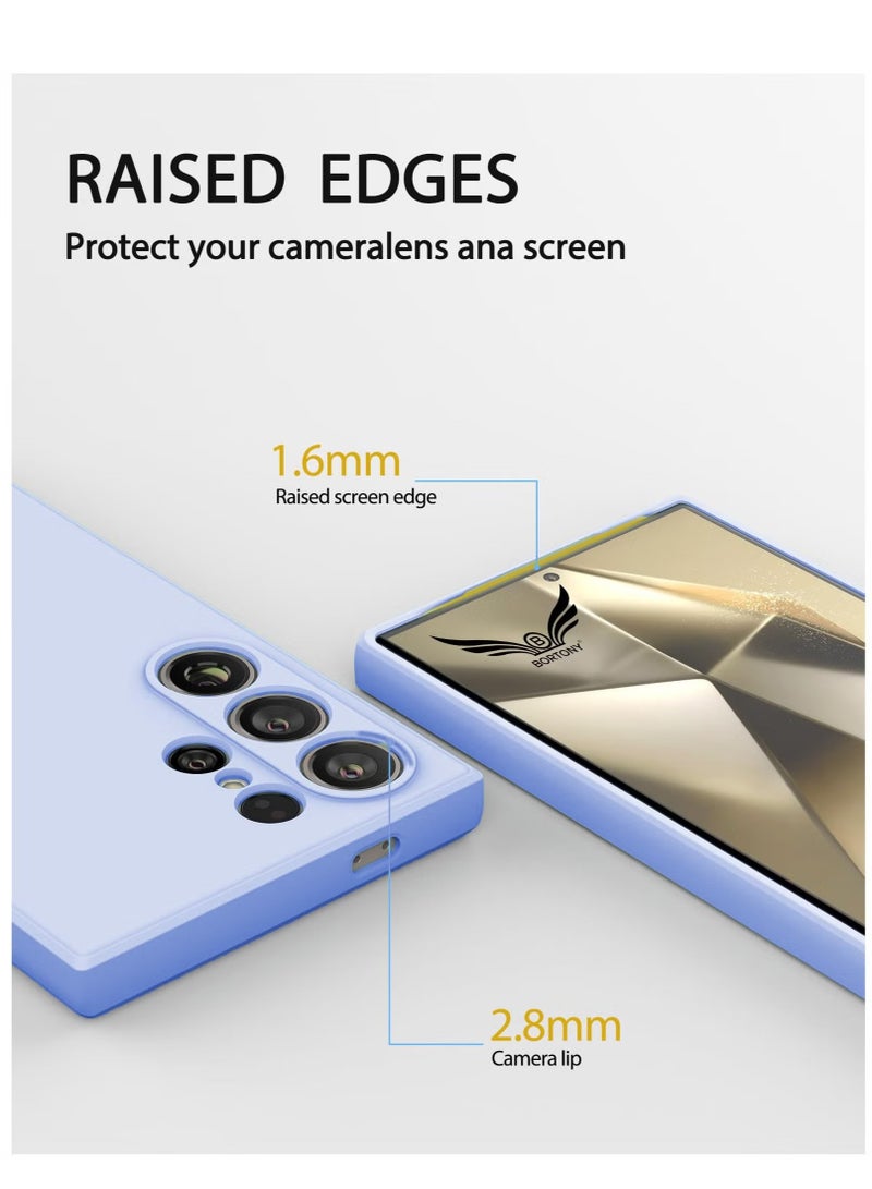 BORTONY Galaxy S23 Ultra Case Camera Protective Soft Silicone Cover Case Luxury Design Flexible Slim Cover Compatible with Samsung Galaxy S23 Ultra - Image 3