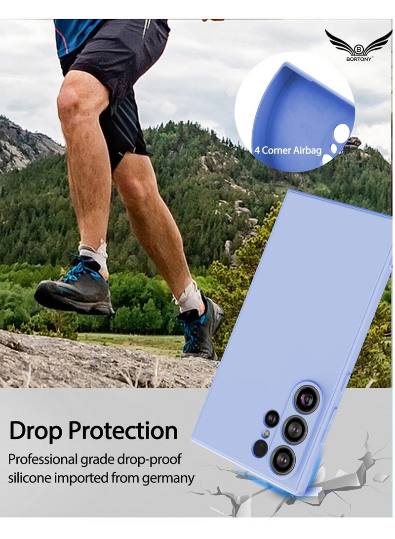 BORTONY Galaxy S23 Ultra Case Camera Protective Soft Silicone Cover Case Luxury Design Flexible Slim Cover Compatible with Samsung Galaxy S23 Ultra - Image 4